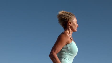 Senior-woman-jogging-on-a-sunny-day