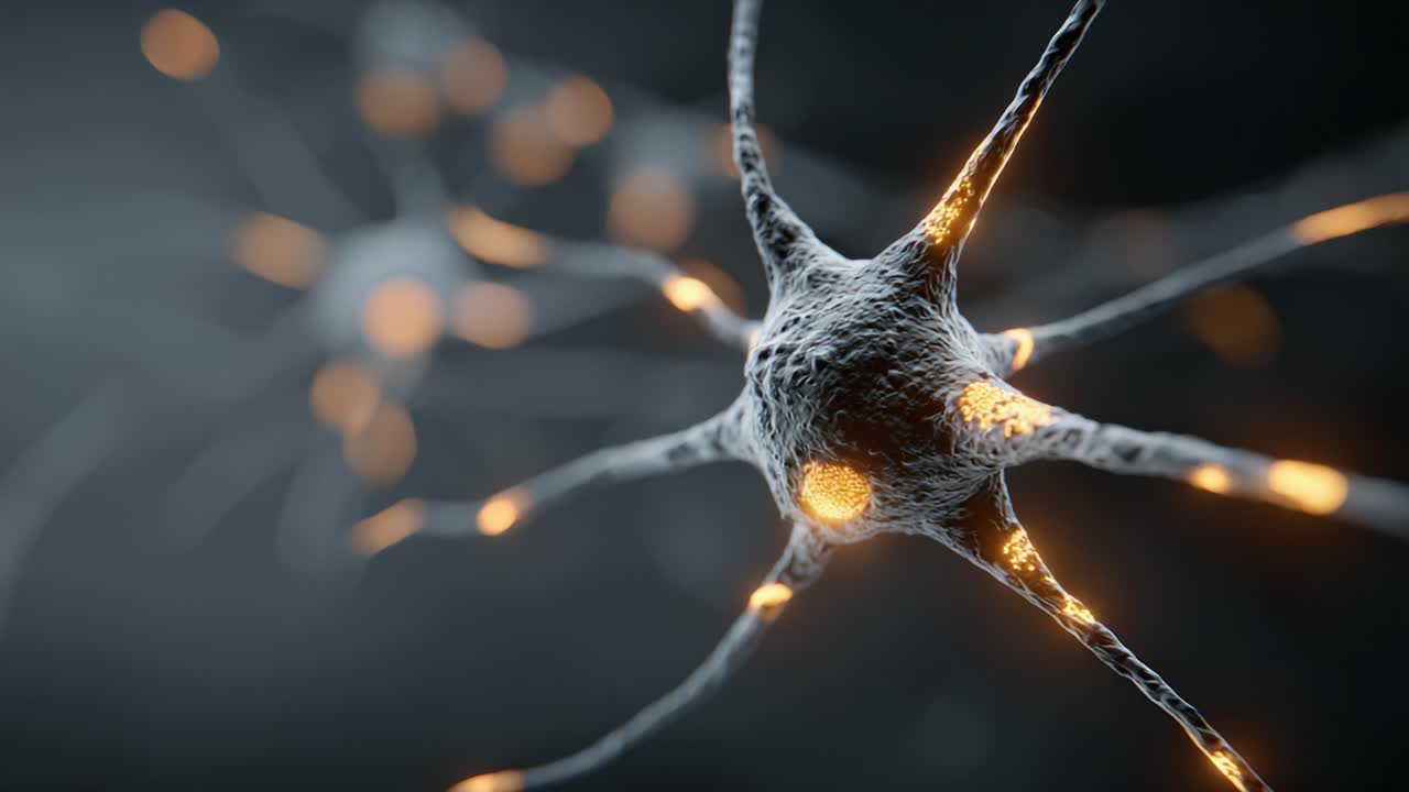 Intricate Neuron Network: A Detailed Visual Exploration of Synaptic Connections and Neural Activity in the Human Brain