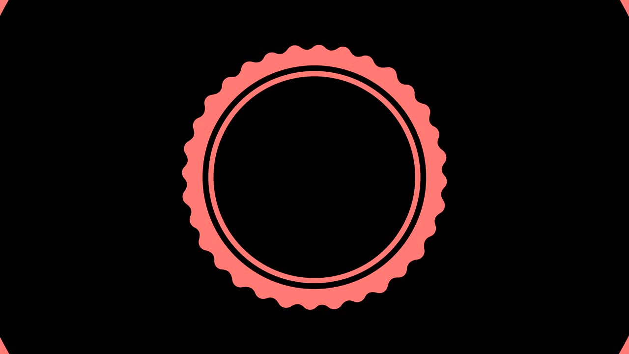 Graphic design that rotates in the center and increases the size, to cover the entire background and disappear.