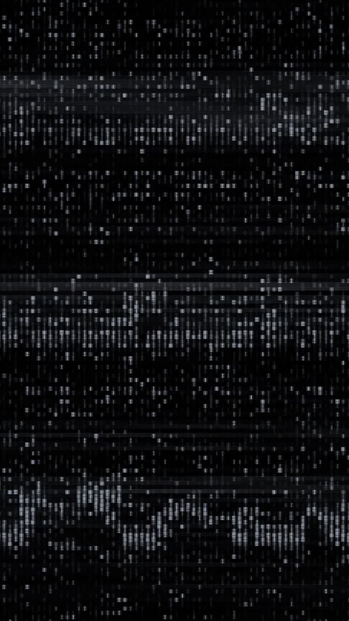 Flickering TV Static with Digital Noise and Glitch Effect