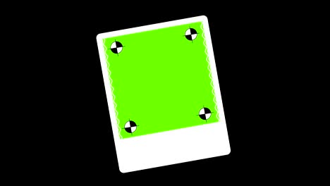 photo frame in chroma key