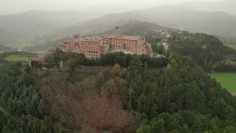 aerial whispers: unveiling monte santa maria tiberina's umbrian secrets in tuscany, italy