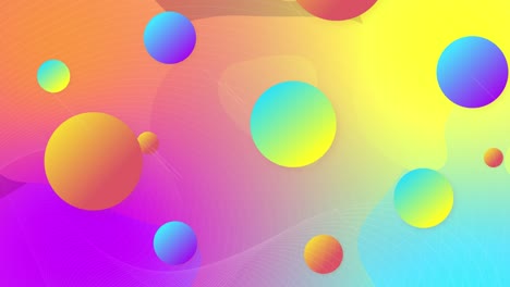 colored background with balloons on a gradient.