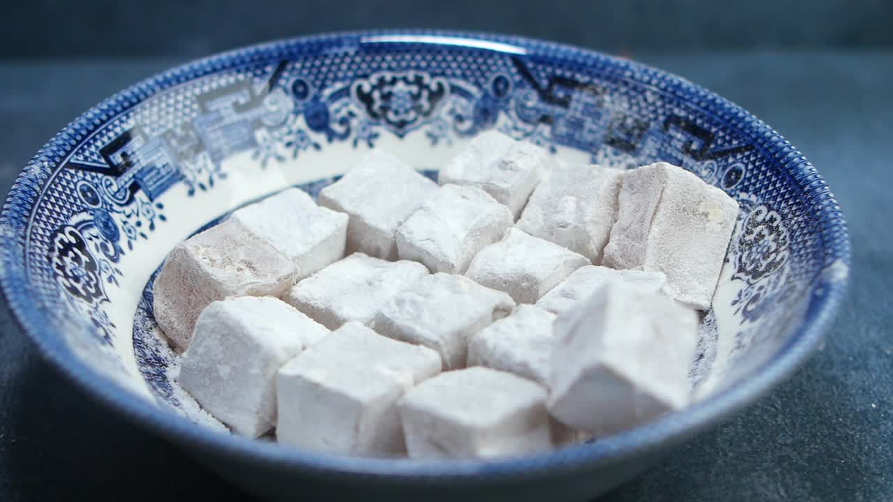 Turkish Delight in a Decorative Bowl