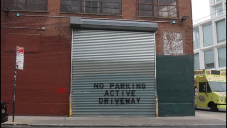 no parking active driveway in urban area