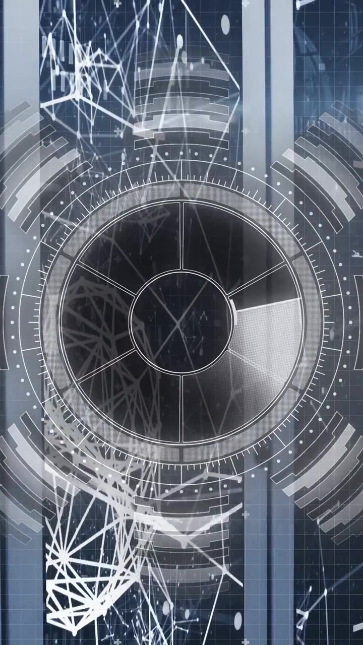 Vertical video: Beam entering top starting HUD scanning, wedge sweeping, net forming for tech scan