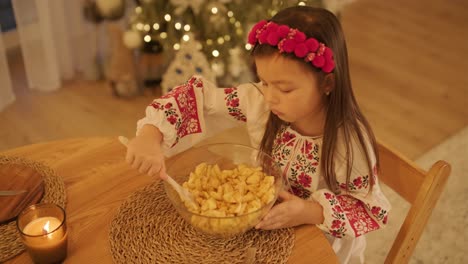 mother and daughter preparing for christmas celebration