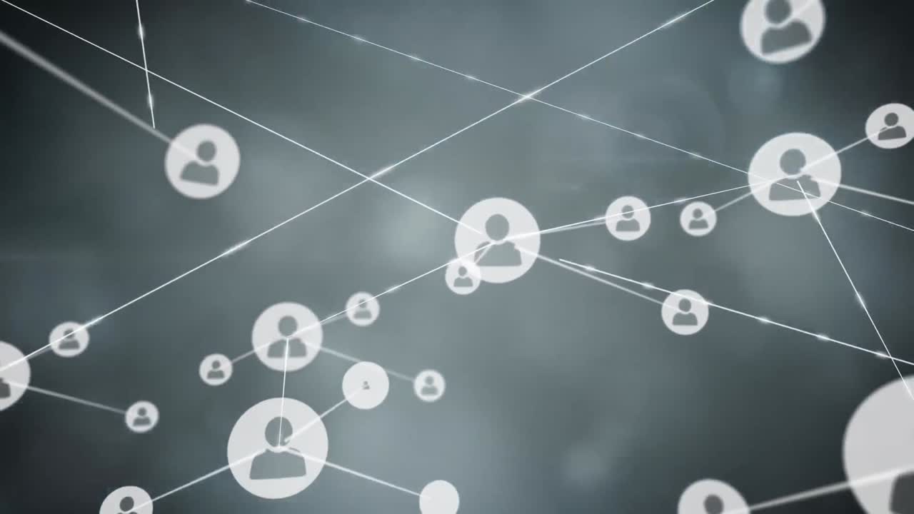 Connettori in movimento su sfondo di fumo