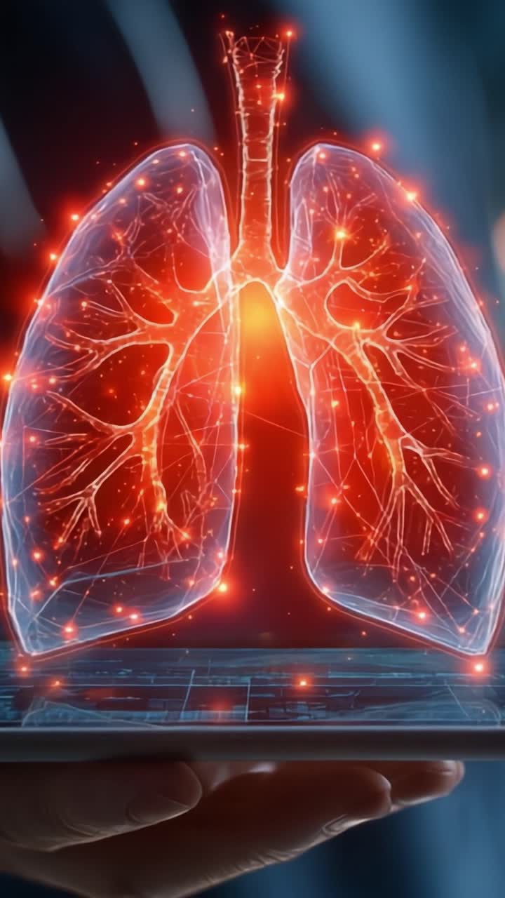 Exploring the Intricacies of Human Lungs: A High-Tech Visualization Revealing the Complex Network of Vascular Structures and Airflow Pathways in Respiratory Health