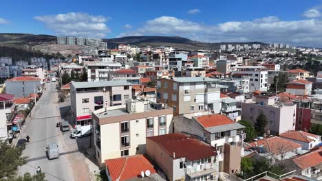 drone shooting of ghetto houses and slums in the suburbs of izmir