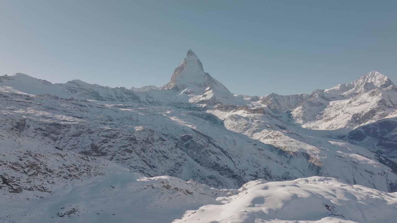 increíble panorama montañoso de matterhorn, zermatt, suiza