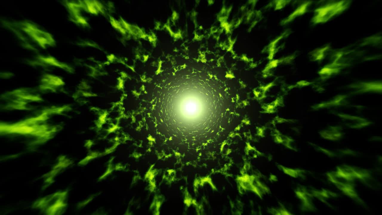 energía de llamarada de luz venenosa verde