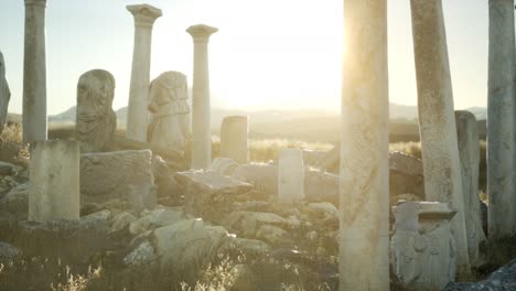 el antiguo templo griego en italia