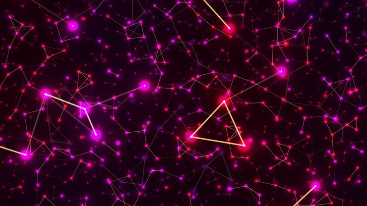 Flying in outer space. Looped seamless animation.