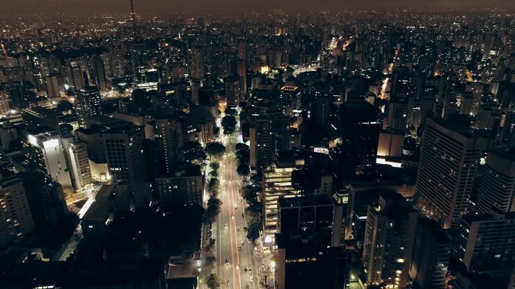 paesaggio urbano di notte