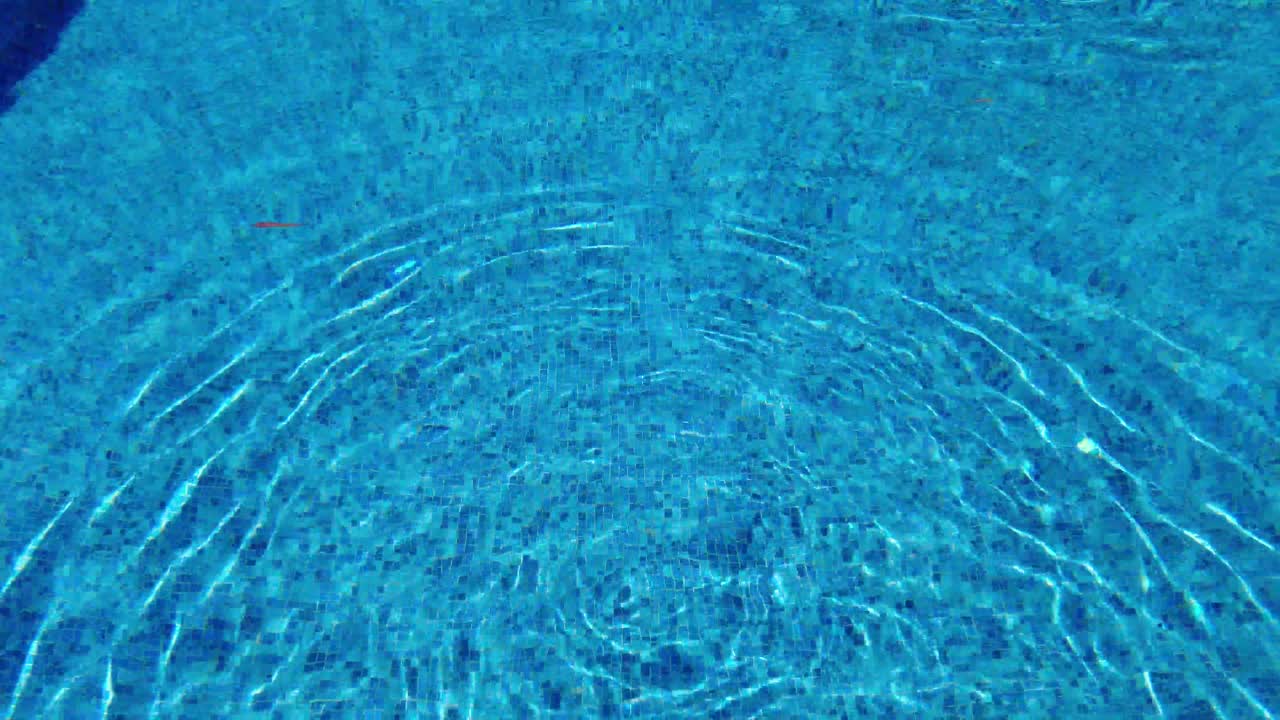 Premium stock video - Blue pool water no people