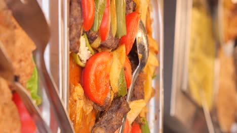 dish of beef with vegetables