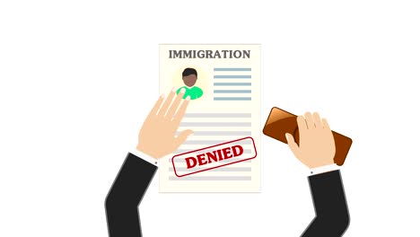 customs immigration control concept refusal of entry into the country