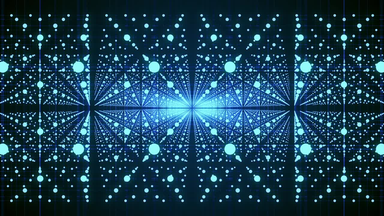 Abstract Geometric Tunnel of Dots