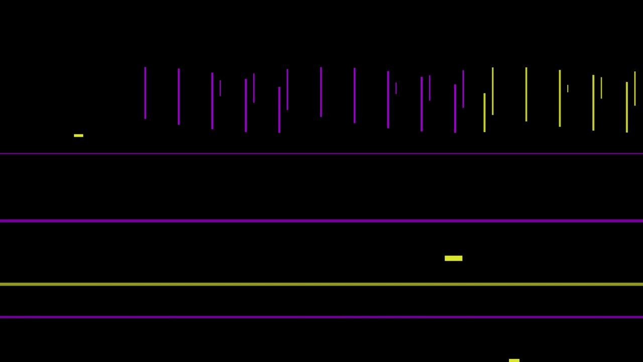 Abstract Digital Audio Waveform Visualization with Moving Bars