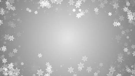 white snow blurred abstract frame border loop background bokeh blurred beautiful shiny lights winter