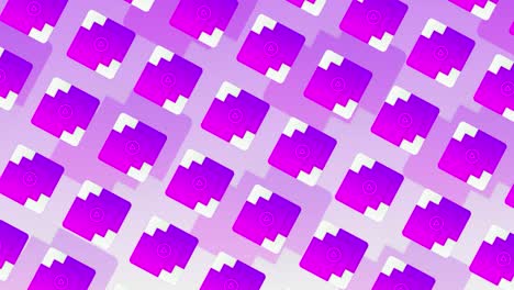 patrón de icono de reproducción de video púrpura y rosa