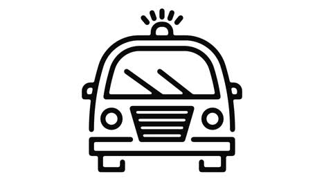 police line motion graphic