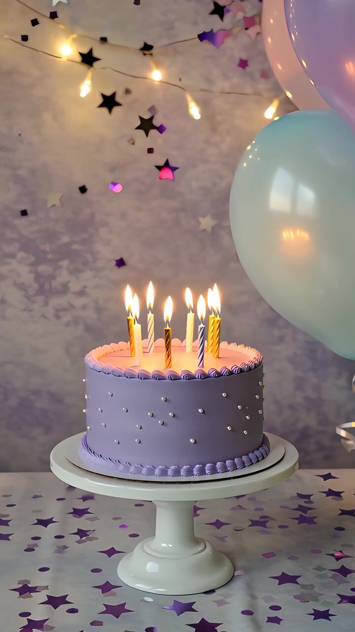 Fondo de cumpleaños con globos 4K