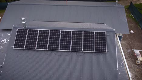 solar panels on rooftop of private house