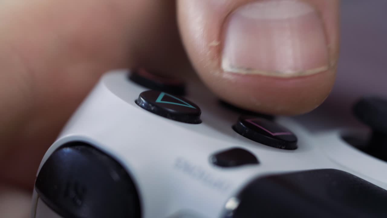 Person Playing a Video Game