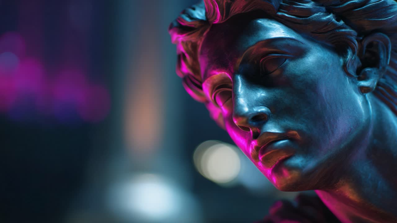 A Captivating Close-Up of a Striking Sculpture, Showcasing Intricate Details and a Mesmerizing Play of Light, Perfectly Highlighting Its Artistic Features
