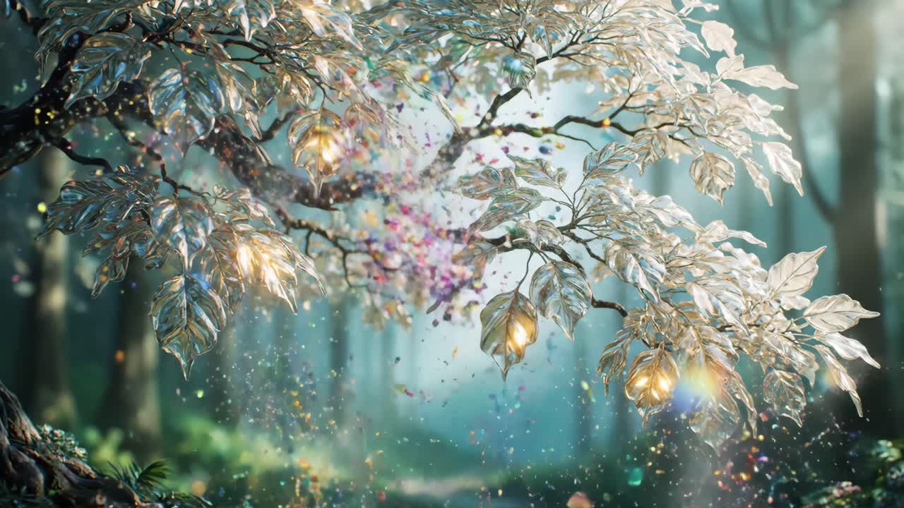 Enchanted Tree in a Magical Forest