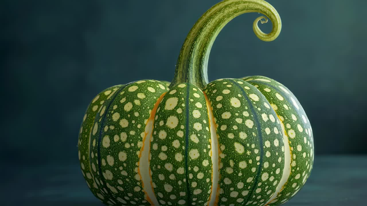 Close up of a decorative pumpkin