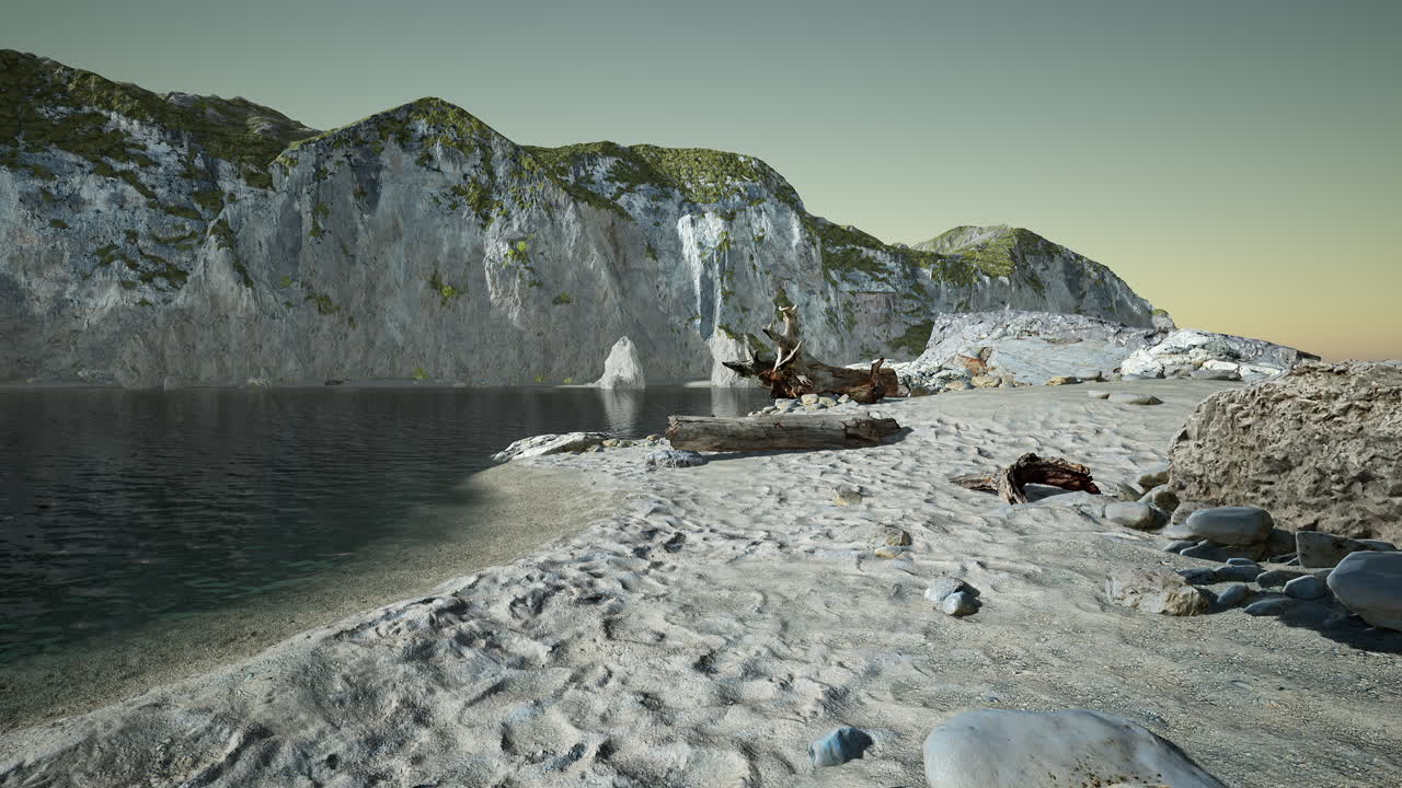 대서양 과 절벽 의 전망