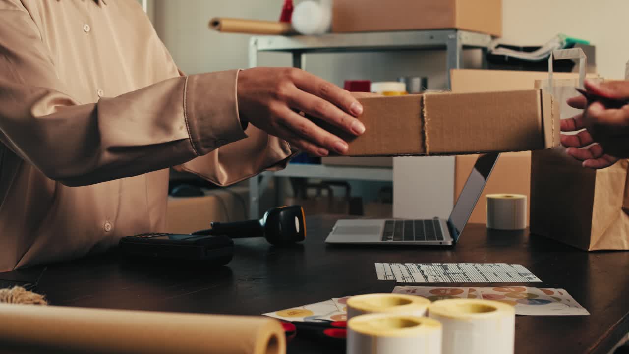 Online Business Transaction and Package Handling