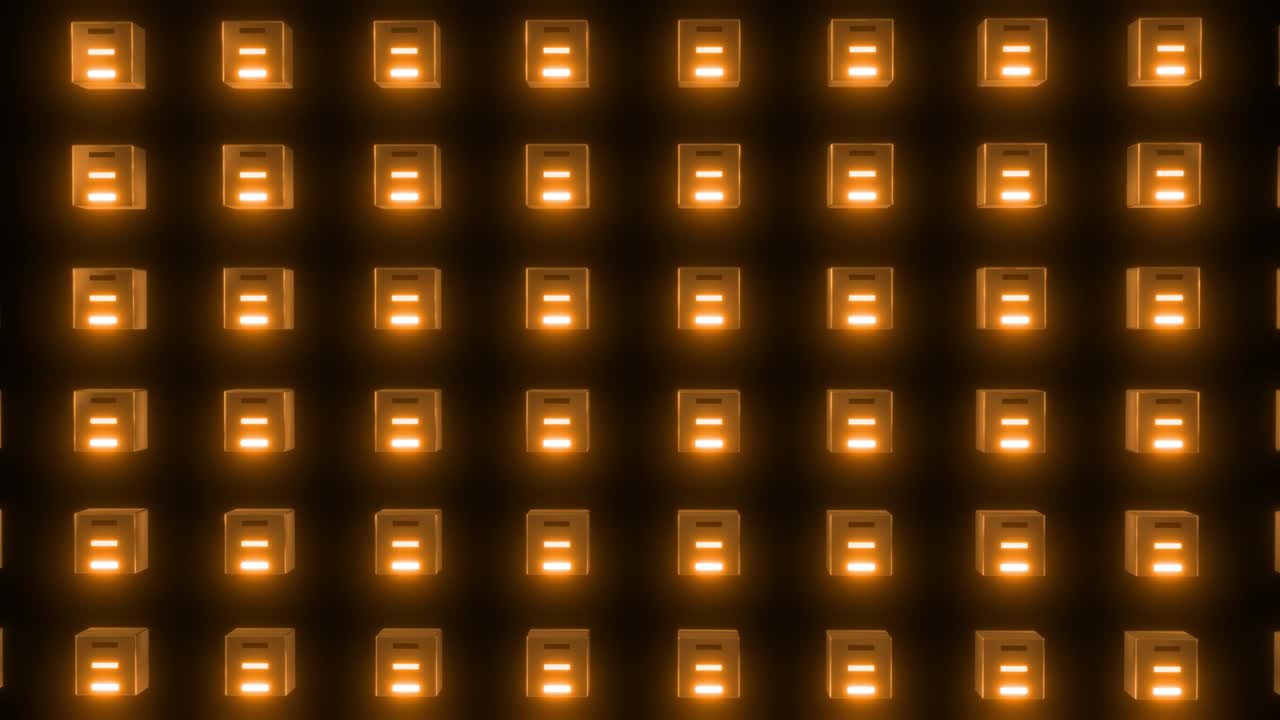 vj bucle de luz naranja