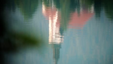 beautiful lake bled at sunrise in slovenia