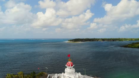 tiro de dron del palacio de mauricio