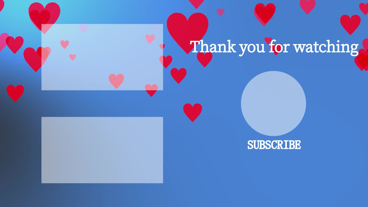 마크 그라데이션 입자, 엔드 카드, 엔딩 스크린, 모션 그래픽