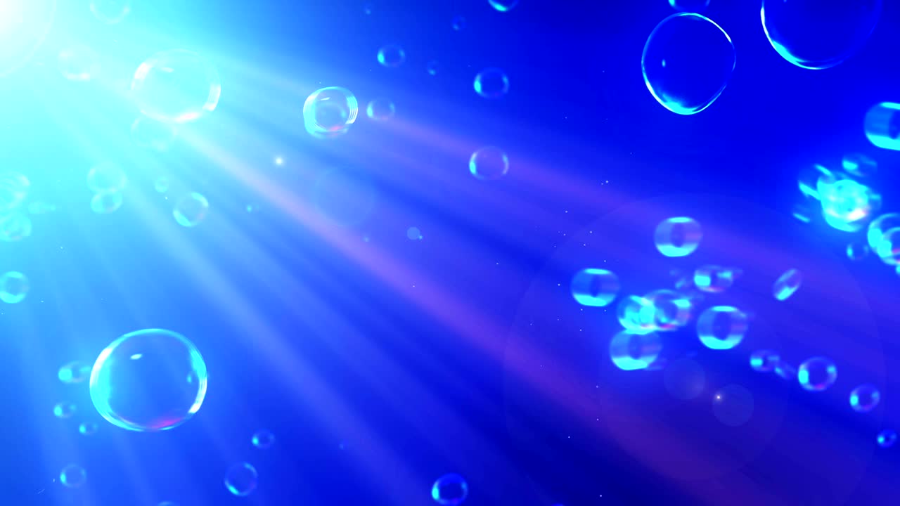 파란 바탕에 무지개 거품, 루프