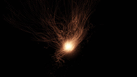 abstract particle explosion