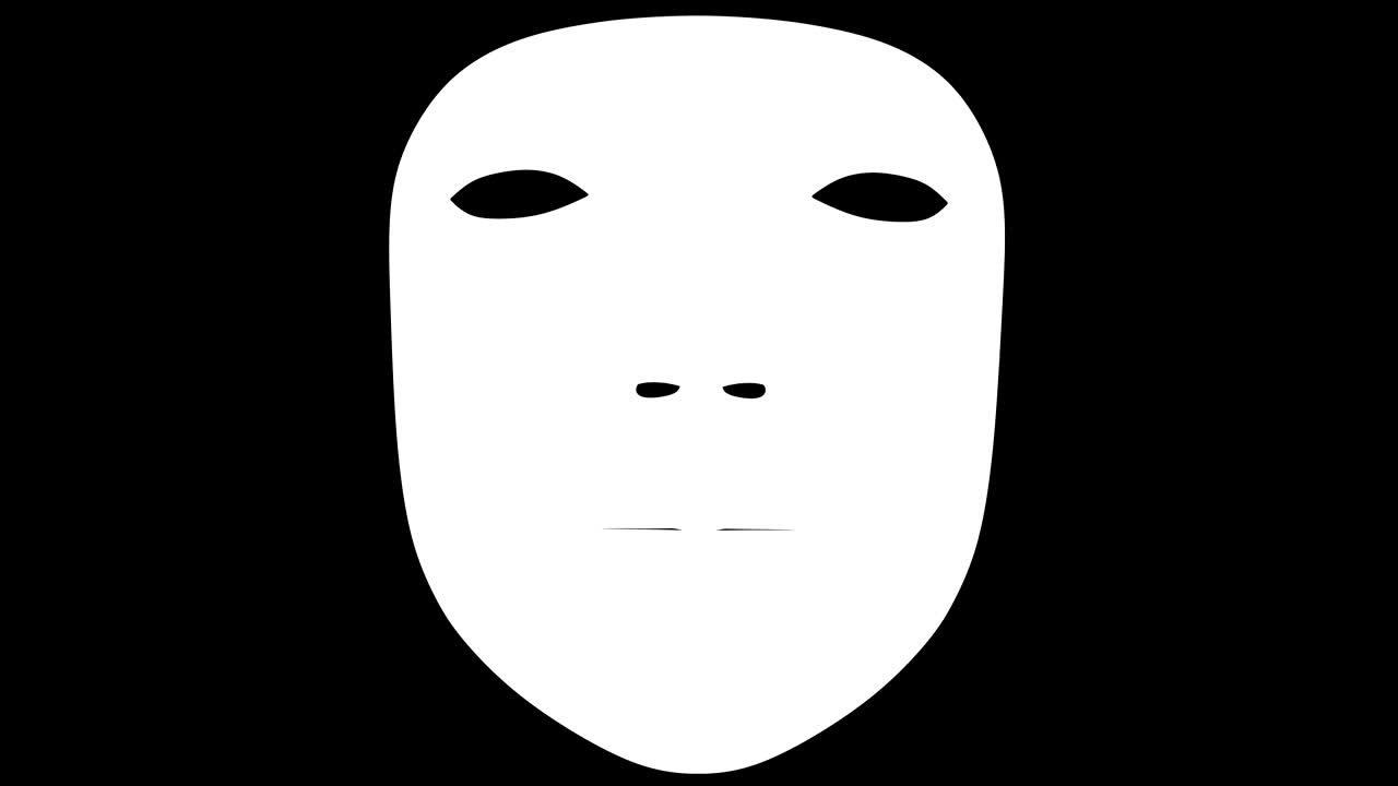 마스크, 4k 해상도, 알파 채널, 루핑