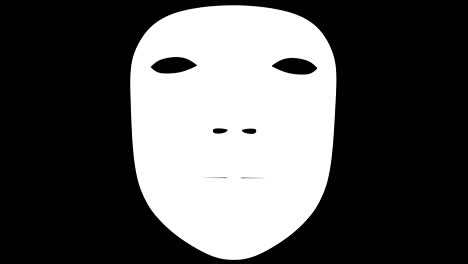 the mask. 4k resolution. alpha channel. looping.