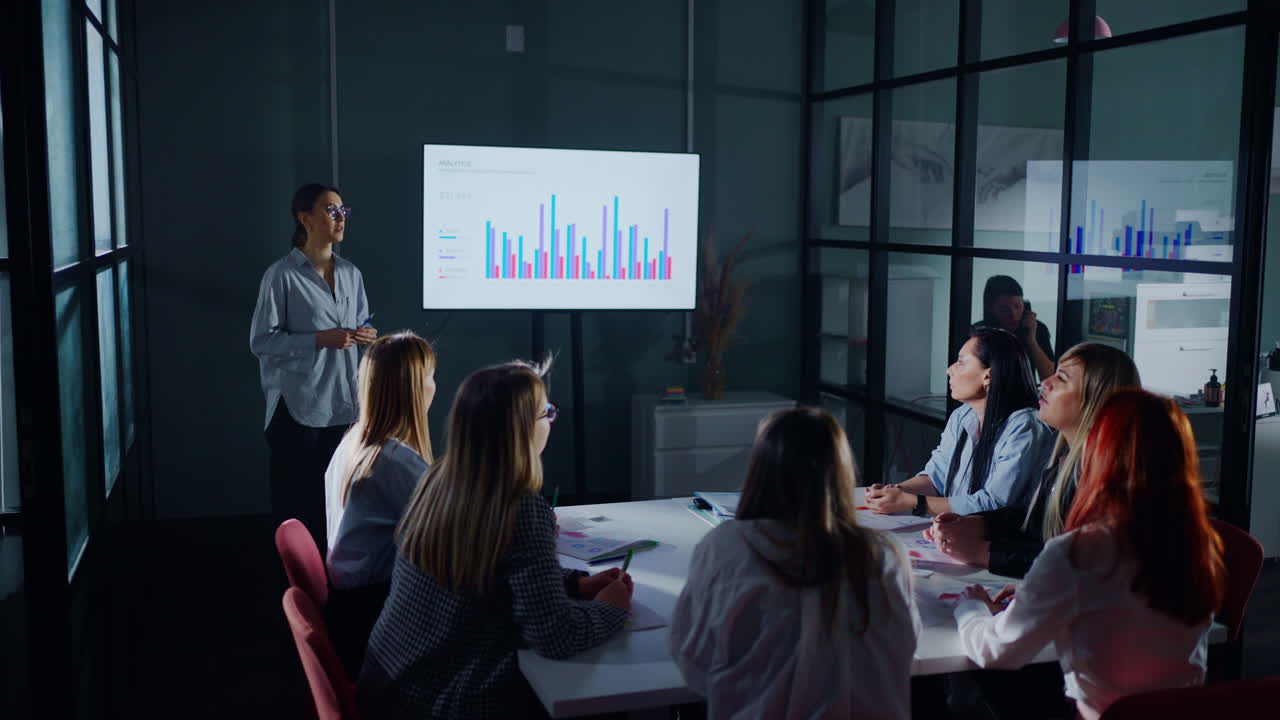 presentación de la reunión de negocios