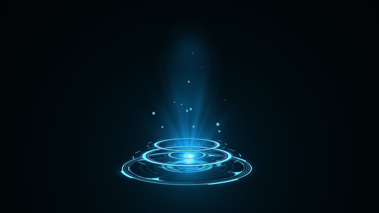 푸른 홀로그램, 허드 서클 인터페이스, 디지털 데이터 네트워크 보호, 미래 기술 네트워크 개념, 모든 종류의 하이테크, 과학, 기술 또는 미래 개념에 적합합니다.