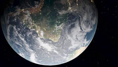 wolken die zich vormen in de atmosfeer boven de atlantische oceaan in de oostkust van zuid-amerika, 3d renderen verticaal