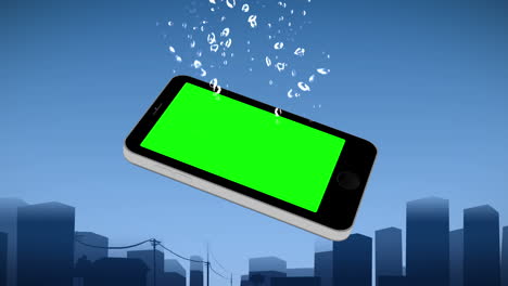 smartphone showing chroma keys