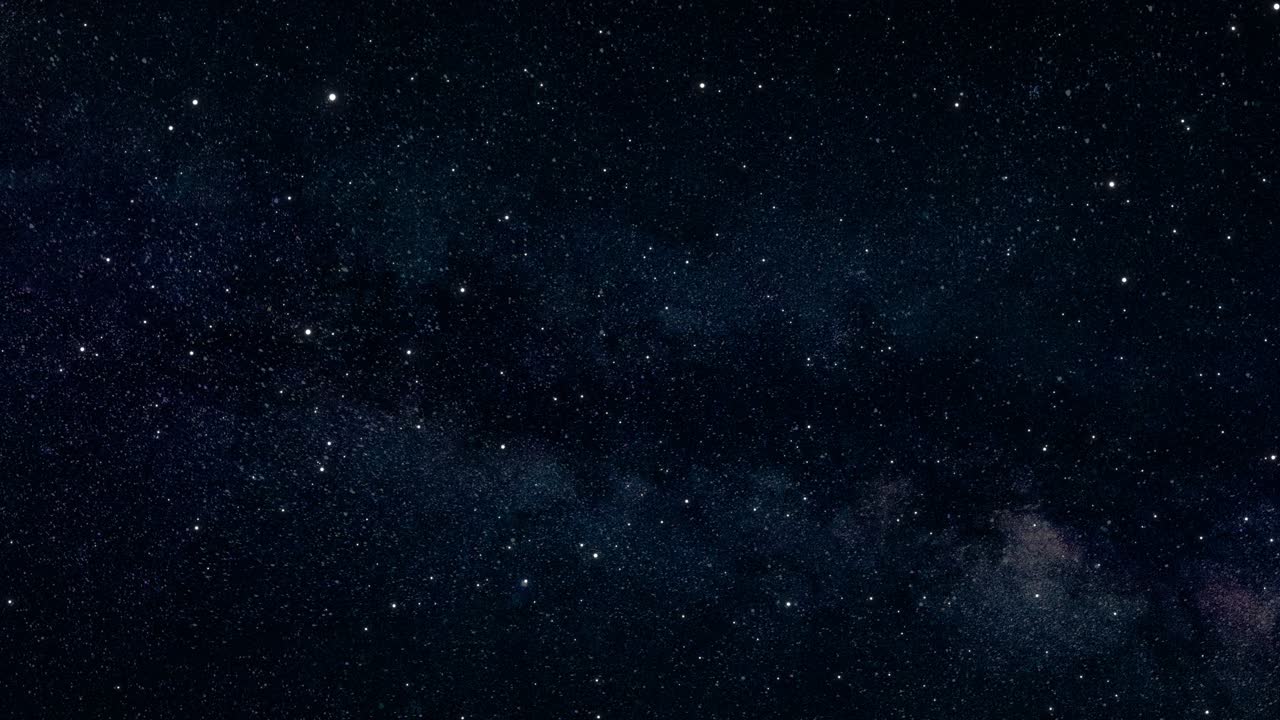 Universe planets nebula cloud background moving traveling through star fields in space milky way