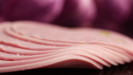 cerrado de jamón en rodajas
