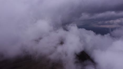 winter clouds over the mountain